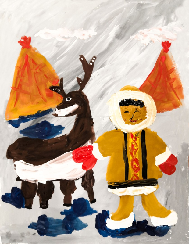 Детский рисунок - Дружба Севера