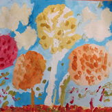 Рисунок "Уж небо осенью дышало" на конкурс "Конкурс рисунка "Осенний листопад 2017""