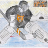Рисунок "Играем в хоккей"
