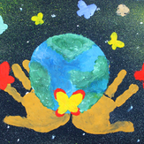 Рисунок "Жизнь планеты в наших руках" на конкурс "Конкурс творческого рисунка “Свободная тема-2019”"