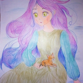 Рисунок "Принцесса Асами" на конкурс "Конкурс детского рисунка "Персонажи Аниме""
