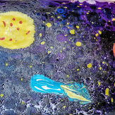 Рисунок "Глубокий космос" на конкурс "Конкурс детского рисунка “Таинственный космос - 2018”"