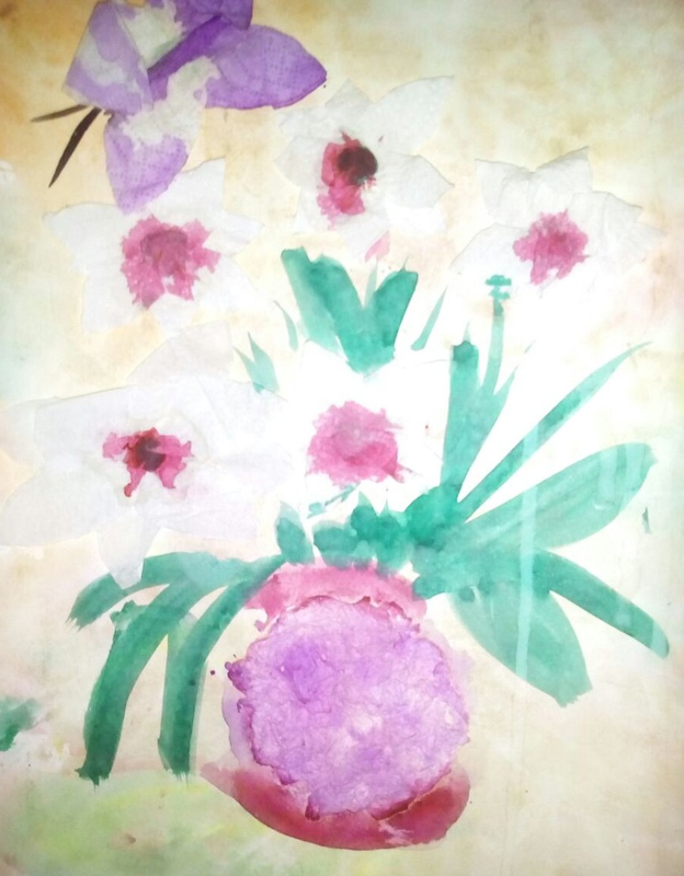 Детский рисунок - Букет цветов