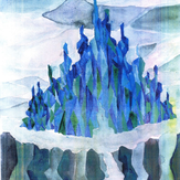 Рисунок "Замок Снежной Королевы" на конкурс "Конкурс творческого рисунка “Свободная тема-2019”"
