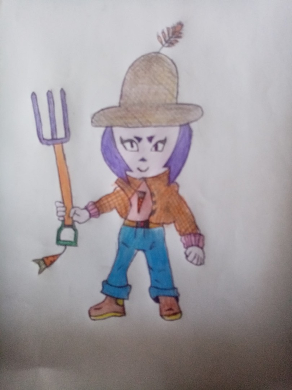 Детский рисунок - Фермер БИби