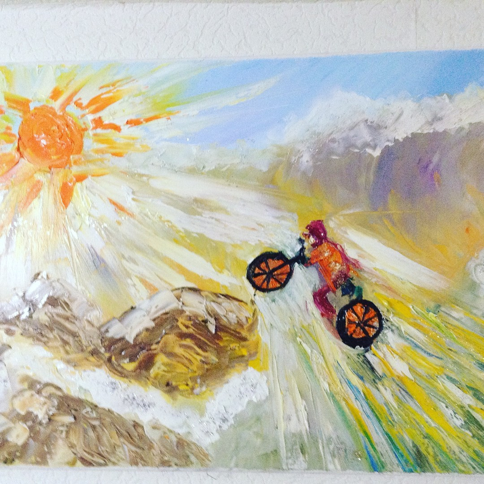 Детский рисунок - Навстречу солнцу