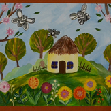 Рисунок "Бабушкин Сад" на конкурс "Конкурс творческого рисунка “Свободная тема-2020”"