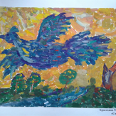 Рисунок "Птица счастья" на конкурс "Конкурс творческого рисунка “Свободная тема-2019”"