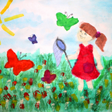 Рисунок "Бабочки" на конкурс "Конкурс детского рисунка “Чудесное Лето - 2019”"