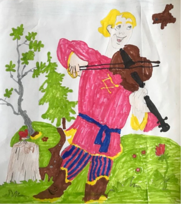 Детский рисунок - Иван Царевич