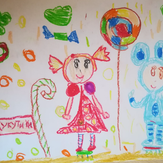 Рисунок "Кукутики в мире сладостей" на конкурс "Конкурс детского рисунка "Мир Кукутиков""