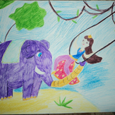 Рисунок "Верный слоник" на конкурс "Второй конкурс детского рисунка по 2-й серии «Верный Слоник»"