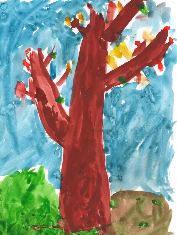 Детский рисунок - Амурская осень