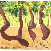 Рисунок "Танцующий лес" на конкурс "Конкурс детского рисунка “Города - 2018” вместе с Erich Krause"