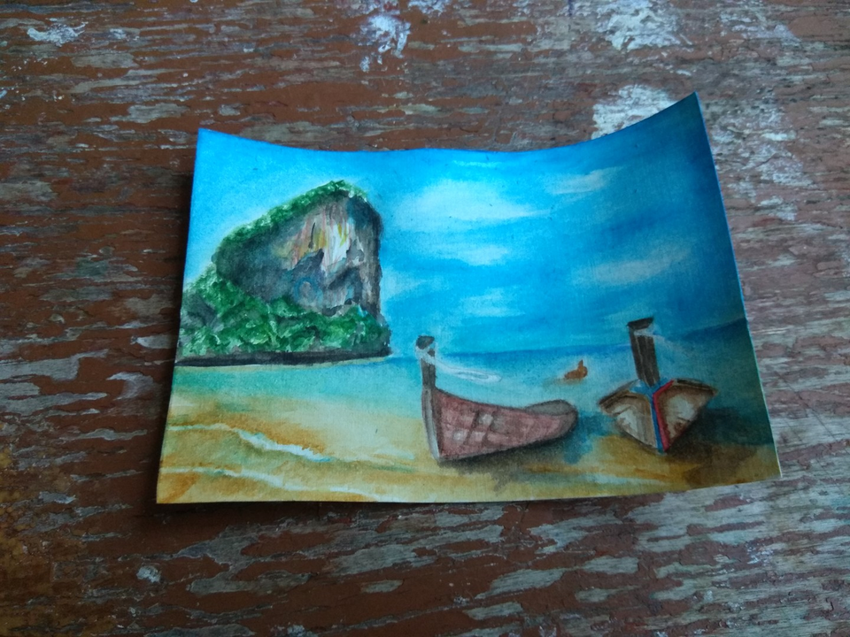 Детский рисунок - Райский берег