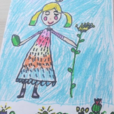 Рисунок "Девочка" на конкурс "Конкурс творческого рисунка “Свободная тема-2020”"