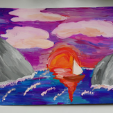 Рисунок "Моё лето на море" на конкурс "Конкурс творческого рисунка “Свободная тема-2019”"