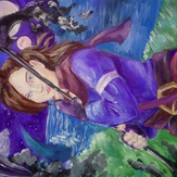 Рисунок "Фиолетово" на конкурс "Конкурс творческого рисунка “Свободная тема-2019”"