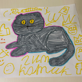 Рисунок "котик" на конкурс "Конкурс творческого рисунка “Свободная тема-2021”"