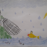 Рисунок "Золотая рыбка" на конкурс "Конкурс детского рисунка "В гостях у сказки""