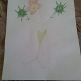 Рисунок "running flower"