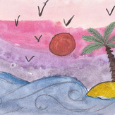Рисунок "море" на конкурс "Конкурс творческого рисунка “Свободная тема-2019”"
