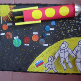 Рисунок "Космос и будущее" на конкурс "Конкурс детского рисунка “Таинственный космос - 2018”"