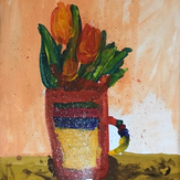 Рисунок "Тюльпаны маме" на конкурс "Конкурс творческого рисунка “Свободная тема-2020”"