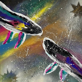 Рисунок "Звездные киты" на конкурс "Конкурс детского рисунка “Таинственный космос - 2022”"