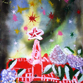 Рисунок "Праздничный салют" на конкурс "Конкурс детского рисунка “75 лет Великой Победе!”"