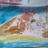 Рисунок "Как я провела лето со своей семьей" на конкурс "Конкурс детского рисунка “Как я провел лето - 2020”"