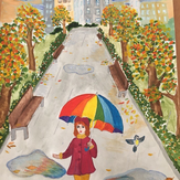 Рисунок "Осень" на конкурс "Конкурс детского рисунка “Сказочная осень - 2018”"