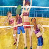 Рисунок "Солнце песок и прекрасное настроение" на конкурс "Конкурс детского рисунка “Спорт в нашей жизни”"