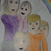 Рисунок "моя семья мои друзья" на конкурс "Конкурс творческого рисунка “Моя Семья - 2019”"