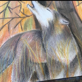 Рисунок "Свободный волк" на конкурс "Конкурс творческого рисунка “Свободная тема-2019”"