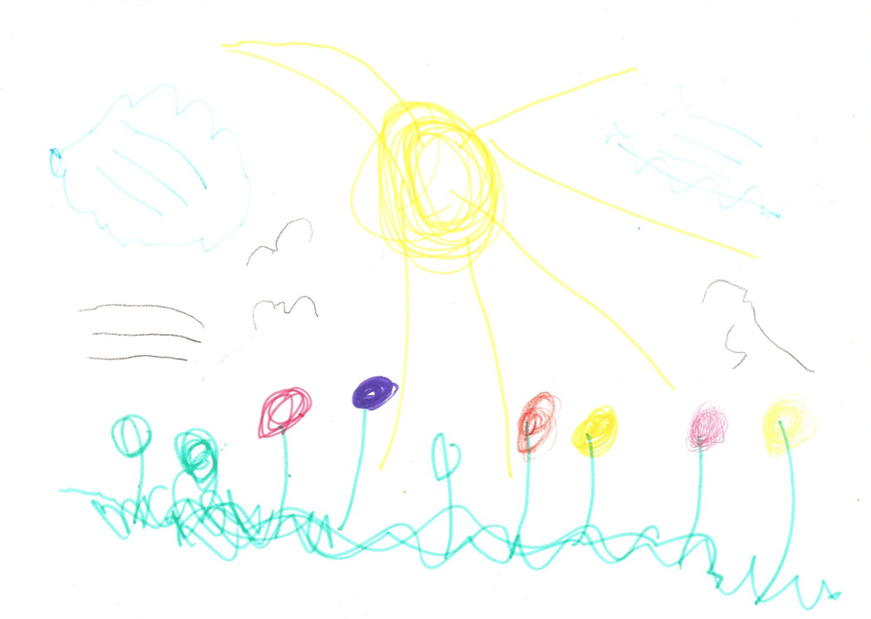 Детский рисунок - Весна