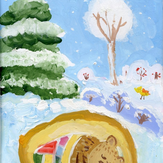 Рисунок "Зимний сон" на конкурс "Конкурс творческого рисунка “Свободная тема-2019”"