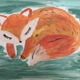 Рисунок "Милая лисичка" на конкурс "Конкурс творческого рисунка “Свободная тема-2019”"