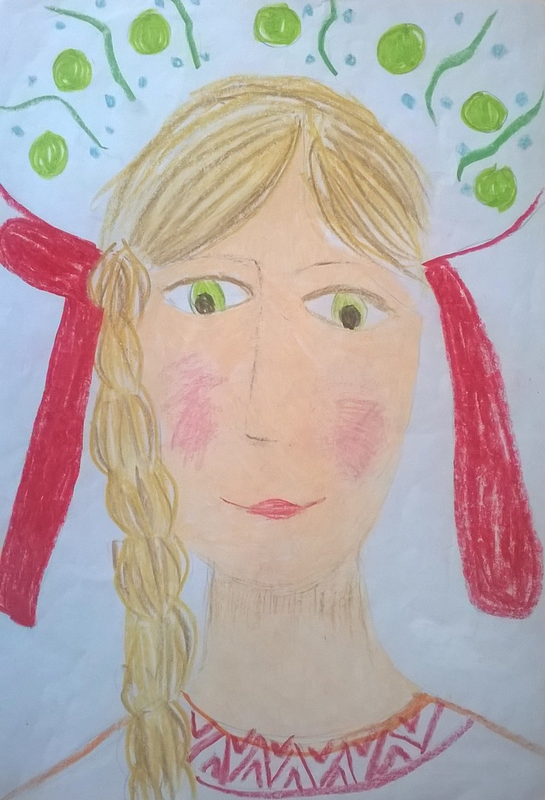 Детский рисунок - Варвара краса