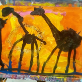 Рисунок "Жирафы" на конкурс "Конкурс творческого рисунка “Моя Семья - 2019”"