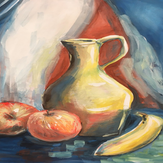 Рисунок "Натюрморт с фруктами" на конкурс "Конкурс творческого рисунка “Свободная тема-2020”"