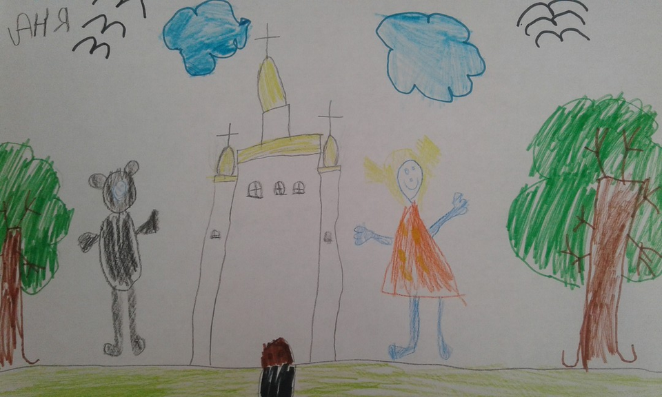 Детский рисунок - Экскурсия в Чернигов