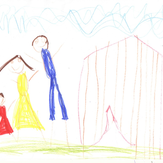 Рисунок "Мой город и моя семья"