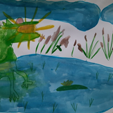 Рисунок "Крокодил солнце проглотил" на конкурс "Конкурс творческого рисунка “Свободная тема-2022”"