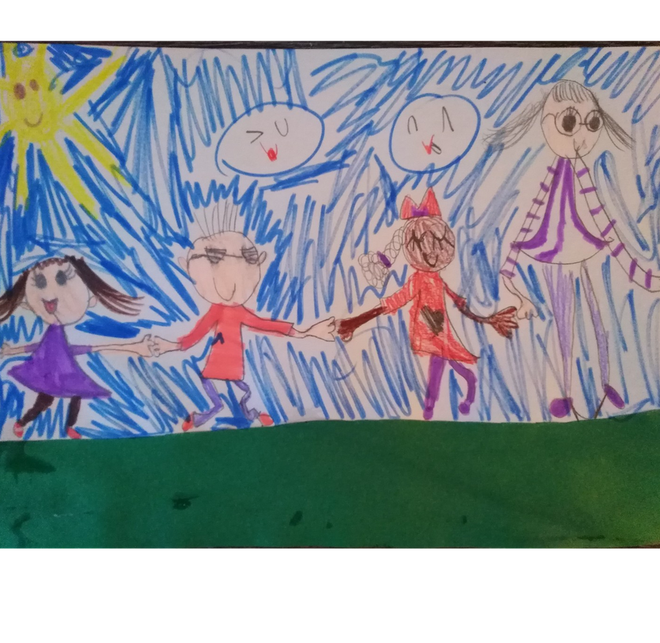 Детский рисунок - Прекрасный сон