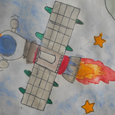 Рисунок "Космический корабль" на конкурс "Конкурс творческого рисунка “Свободная тема-2019”"