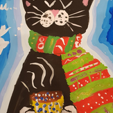 Рисунок "кот" на конкурс "Конкурс творческого рисунка “Свободная тема-2019”"