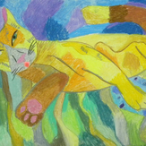Рисунок "Мой любимый кот" на конкурс "Конкурс творческого рисунка “Свободная тема-2020”"