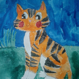 Рисунок "Рыжий кот"