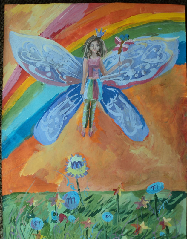 Детский рисунок - Сказочная фея